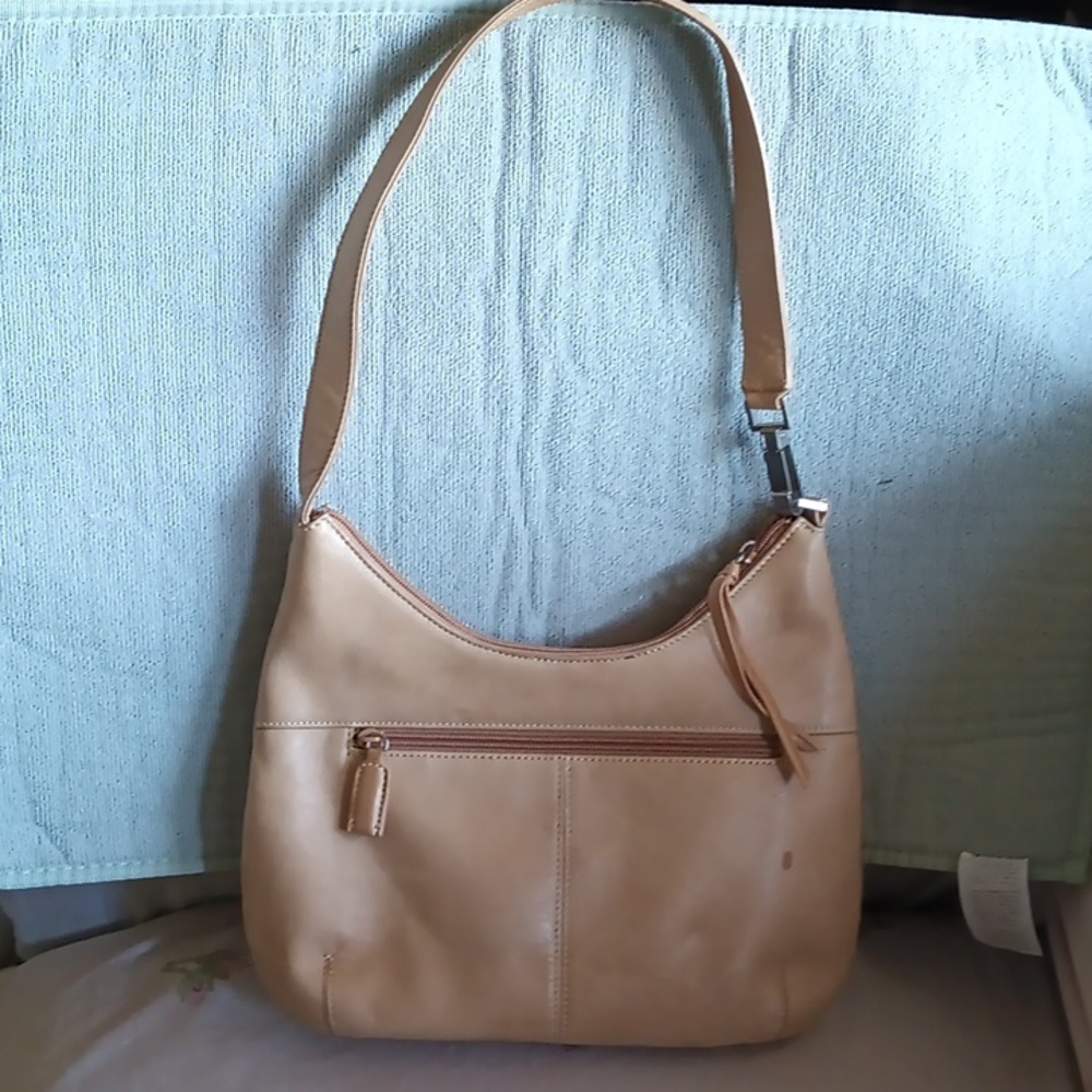 Tiganello Women Hobo Leather Shoulder Hand Bag Tan